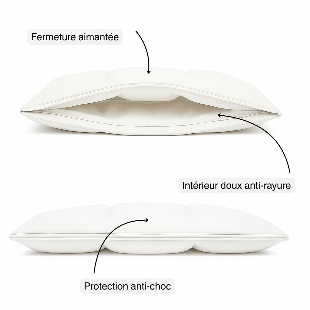 Housse d’ordinateur matelassée pour MacBook 13/14 pouces et PC portable